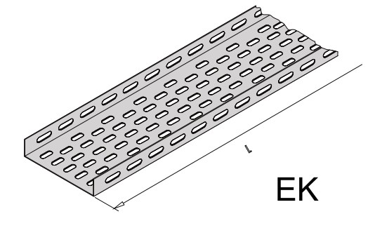 Лоток кабельный перфорированный обычного типа ELCOS EK-10-10-1.2 Кабельные вводы и штуцера