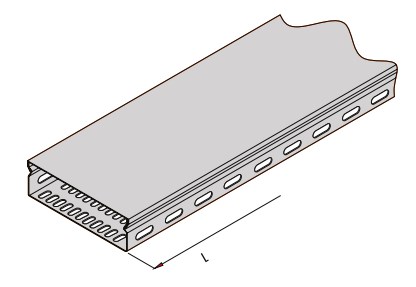 Лоток кабельный перфорированный с крышкой ELCOS EC-10-5-1.2 Кабельные вводы и штуцера #2