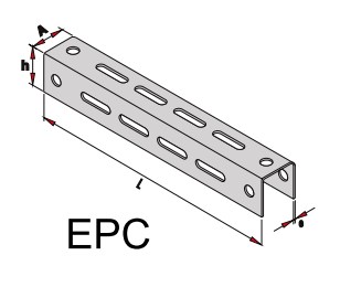 Полка П-образная металлическая ELCOS EPC-10 Кабеленесущие системы