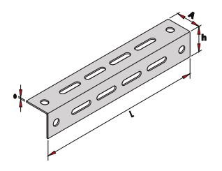 Полка L-образная металлическая ELCOS EPLz-40 Предметы интерьера для бани и сауны