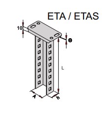 Стойка подвесная с креплением на потолок ELCOS ETA-1.2 Кабеленесущие системы